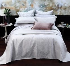 Adrian Bed Cover Set Range Pewter