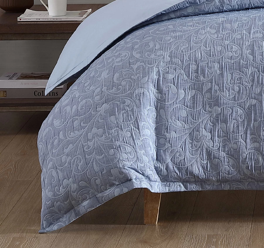 Leoni Quilt Cover Set Range Blue - Image 3