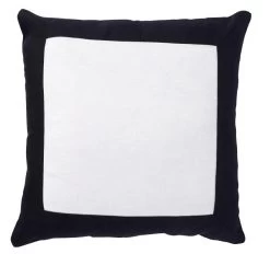 Border 50x50cm Filled Cushion Black