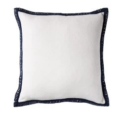 Santorini Blanc 50x50cm Filled Cushion Navy