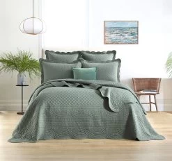Scallop Coverlet Set Range Juniper