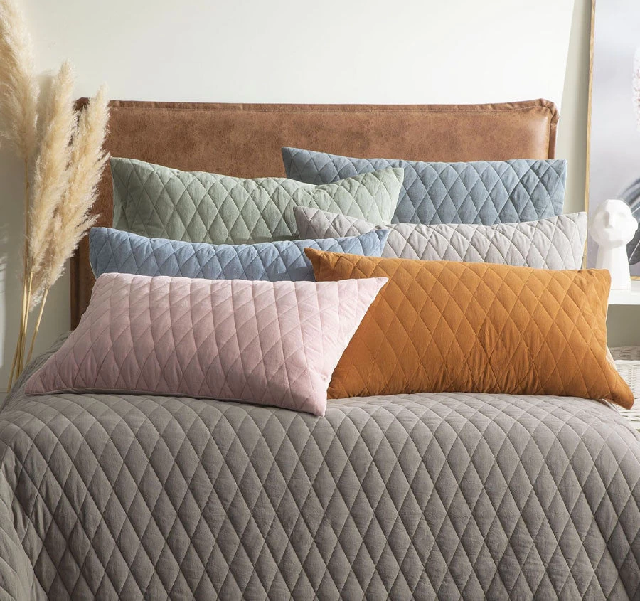 Diamante Coverlet Set Range Blue - Image 4