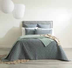 Diamante Coverlet Set Range Mineral