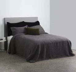 Capsule Bedspread Set Range Charcoal