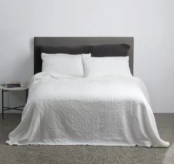 Capsule Bedspread Set Range White