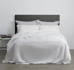 Premier Waffle Blanket Range White