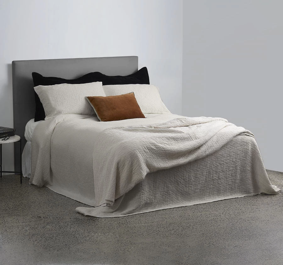 Roma Bedspread Set Range Natural