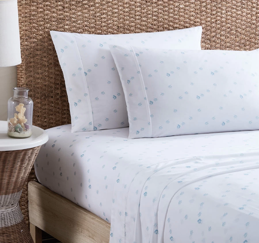 Tommy Bahama Angel Fish Sheet Set Range Waterfall