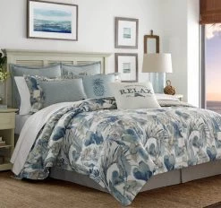 Tommy Bahama Raw Coast Quilt Cover Set Range Blue