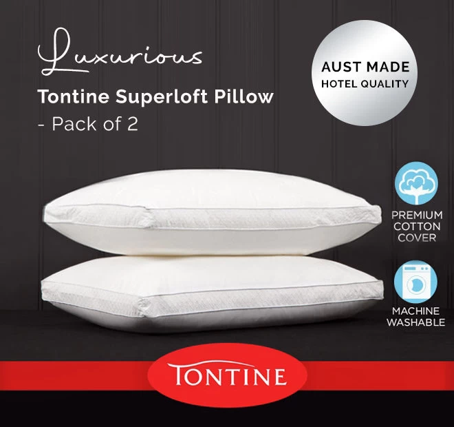 Superloft 2 Pack Medium Pillows