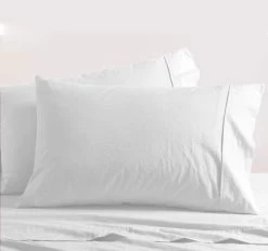 Washed Cotton Sheet Set Range White